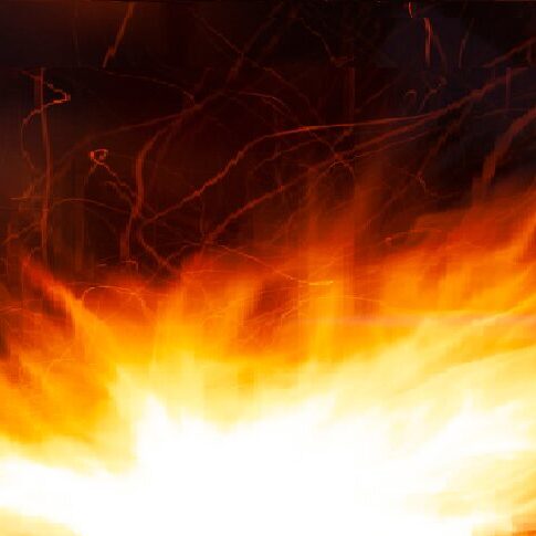 ethanol or bioethanol fuel poured on a fire pit causes massive explosion or fire jetting injures and burns